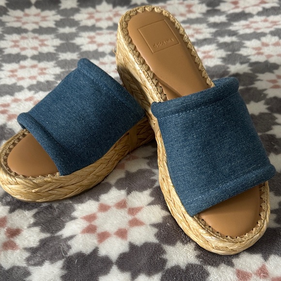 Dolce Vita Shoes - Dolce Vita Denim Platform Slide Sandals NWOT